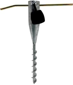 Grondanker gegalvaniseerd staal - grondboor / parasol houder/voet - geschikt voor 25 - 60 mm — thumbnail 3