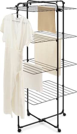 Brabantia HangOn Droogtoren - 30 m - Inklapbaar Wasrek - Matt Black — thumbnail 1