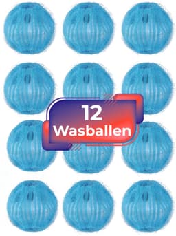 Maxenza Wasballen voor wasmachine - 12 stuks - Anti-pluis - Wasbollen - Anti haar - Ook geschikt voor dierenharen — thumbnail 1