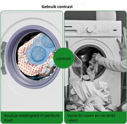 1stuk - Siliconen waszak voor bh's - Waszak voor lingerie - Beschermer voor lingerie voor dames - Geschikt voor wasmachine/droger - Vormvast - Blauw — thumbnail 5