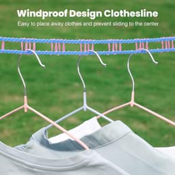 Verbredere waslijn 16ft - duurzaam en winddicht - 3-pack — thumbnail 5