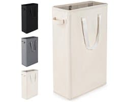 Opvouwbare wasmand met deksel - Slank design, 45 liter inhoud, handig voor elke ruimte — afbeelding 1