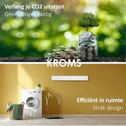 RFWR® Wanddroogrek XL Inklapbaar - 100 cm Breed - 6m Drooglengte - Stevig en Duurzaam Design - Muurbevestiging - Eenvoudig te Monteren — thumbnail 4