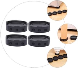 Schokdempers voor wasmachine/droger - Set van 4 - Extra dik - Stapelbaar - Antislip meubelbeschermers - Schokdempers voor wasmachine - Beugels voor wasmachine - Voeten voor droger - Extra sterke antislipvoeten - Schokabsorberende beschermers - — thumbnail 3