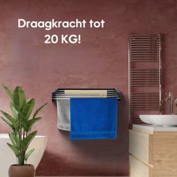 Pochon - Wanddroogrek - 100cm - Wit - 3,5x100x13 — thumbnail 4