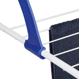 Groot hangdroogrek 48 m drooglengte voor camping balkon radiator - Hangend droogrek wit — thumbnail 4