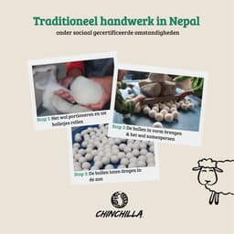 Chinchilla® Drogerballen XXL - Set van 6 Stuks - Herbruikbare Wasdrogerballen - Droogballen - Energiebesparing - Drogerballen voor Wasdrogers - Wasbollen — thumbnail 3