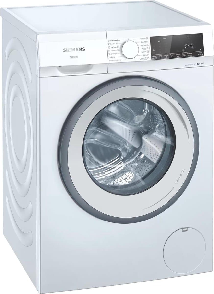 Siemens WN34A100EU - iQ300 - Was-droogcombinatie - Wassen en drogen in 1 keer - Zeer stil - WaterPerfect Plus, minimaal waterverbruik - varioSpeed, tot 65% sneller wassen - ENG display — afbeelding 1
