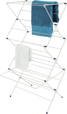 Plaats besparend Droogrek Argos Home 12m 3-laags droogrek voor binnenshuis wasdraad drooglijn — thumbnail 1
