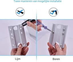XYZ Goods - Waslijn Uittrekbaar - Stevig - RVS - Drooglijn - Waslijndraad - Voor Binnen en Buiten - Roldrooglijn - Oprolbaar - Camping - Handigheidje — thumbnail 2