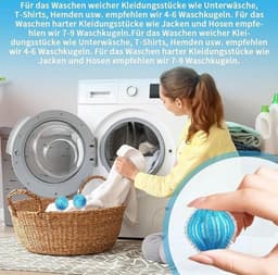 12-delige veilige wasmachine-reinigingsset voor huisdierenhaar, inclusief zeer efficiënte pluizenballen en pluizenverzamelaar, pluizenfilter en praktische accessoires voor wasverzorging - Wasmachine-accessoires — thumbnail 4