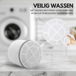 House of Husk Waszakken - Wasnetten - Set van 7 - Bescherm je Wasgoed en Wasmachine - Transparant/Wit — thumbnail 3