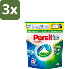 3 x Persil – Wasmiddel Discs – Universeel - 24 Capsules - Wasmiddel - Wascapsules - Vlekverwijdering - Frisheid - Kleurbehoud — thumbnail 1