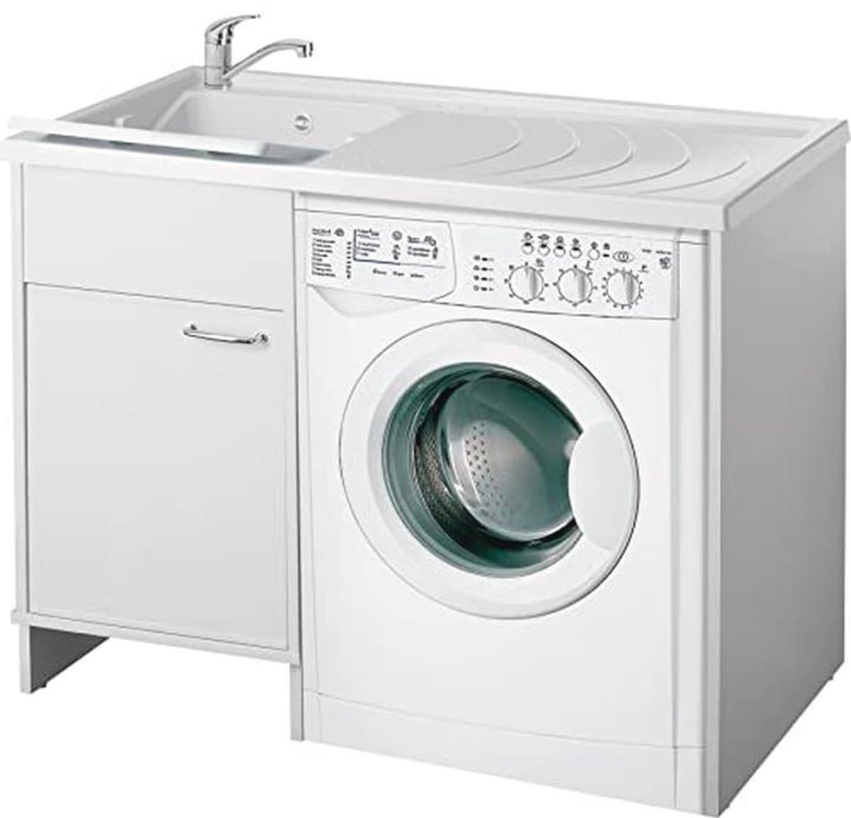 Wasmachineafdekking met Wastafel - Duurzaam en Functioneel, 109 x 60 x 89 cm — afbeelding 1