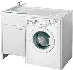 Wasmachineafdekking met Wastafel - Duurzaam en Functioneel, 109 x 60 x 89 cm — thumbnail 1