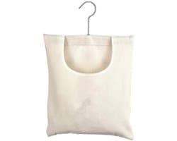 Opbergtas voor wasknijpers - 31.75*26.67 cm - Draagbare - Opbergtassen voor het organiseren - Stof- en vochtbestendige tassen - Opbergtas - Met haken - Beige - 300D Oxfordstof - Voor binnen en buiten - Hangend opbergtas
