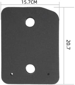 4 Stuks Droger Filter Sponsfilter -20.7*15.7*3CM -Schuimfilter voor roterende trommeldroger -Geschikt voor alle Miele T1 warmtepompdrogers - Filter spons foam van condensor wasdroger alternatief geschikt -Basisfilter -Zwart — thumbnail 2