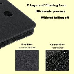 5 stuks- Droger Filter Sponsfilter - Droogfilters geschikt voor Miele T1 - Filter spons foam - Filter - Droger basisfilter - wasdroger sokkelfilter - 210 x 155 mm - Zwart — thumbnail 4