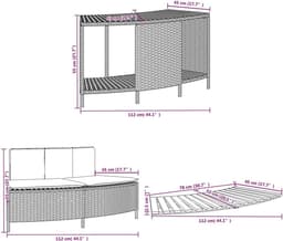Luxe Spa-Ombouw met Opslag, Acaciahout & Zwart Polyrattan – Geschikt voor Opblaasbare Jacuzzi’s – Inclusief Bank, Trap & Opbergvakken – Spa Edge Surround – Alta Furniture — thumbnail 3