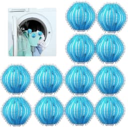 12 Stuks Lintballen voor Wasmachine, Herbruikbare Haarvangers voor Dierenharen, Effectieve Verwijderaar van Honden- en Kattenharen, Ideaal voor Wassen en Drogen — thumbnail 1