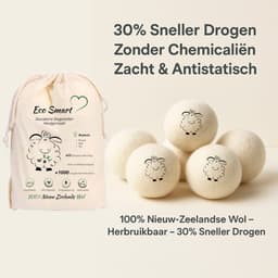 Eco Smart Drogerballen 6XXL - Duurzaame Wol Drogerballen - wasdrogerballen - 100% Nieuw-Zeelandse Schapen Wol - energiebesparende producten 6 stuks — thumbnail 2