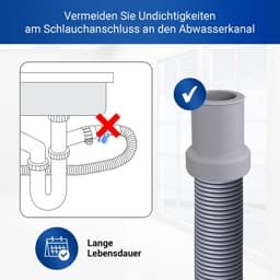 Afvoerslang Adapter 19 mm Ø voor Wasmachine en Vaatwasser - Duurzaam en Hoge Temperatuur Bestendig — thumbnail 2