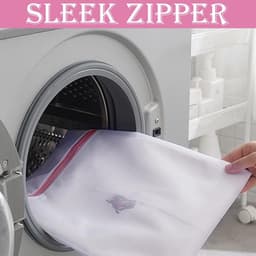 Wasnetten voor Wasmachine - 2 Stuks Roze, Bescherming voor Fijne Was, 30 x 40 cm — thumbnail 2
