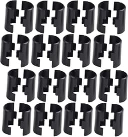 Allecta - Wire Shelf Clips voor 25mm Post Rekken, Plastic Draad Rekken Mouwen, Plank Lock Clips, Zwart [16 Paren] - Opslagorganisatie Accessoires — thumbnail 1