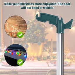 Paalhaak voor Kleding - Multifunctioneel - Ophangen Kerstverlichting - 1,9cm - Snaren Touw-oplossing — thumbnail 5