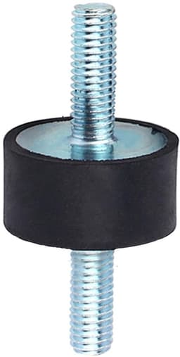 Anti-vibratie rubberen schokdempers - Set van 4 stuks voor luchtcompressor pomp - 30 x 15 mm - M8 x 23 - Isolator monteert met rubberen schroeven — thumbnail 2