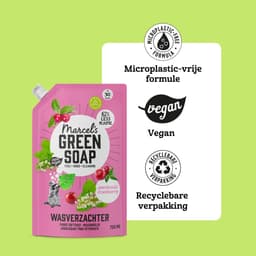 Marcel's Green Soap Wasverzachter Navulling - Patchouli & Cranberry - 6 x 750ml - 180 wasbeurten — thumbnail 5