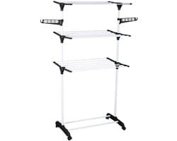 Verticale wasdroger met ruimte voor hangers, 160 cm, ALTO — afbeelding 1