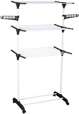 Verticale wasdroger met ruimte voor hangers, 160 cm, ALTO — thumbnail 1