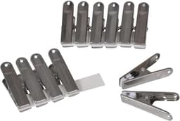 Set van 12 metalen wasknijpers met antimarkeringen - 6,1 cm — thumbnail 1