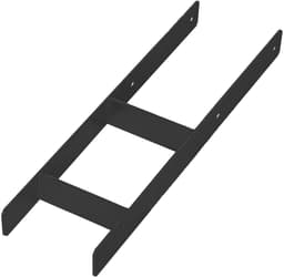 KOTARBAU® H Instortanker - Paalhouder in Beton Storten 160 x 600 mm Betonanker voor Houten Palen - Paaldrager Beton - Kolomvoet Beton - Gepoedercoat Staal — thumbnail 1