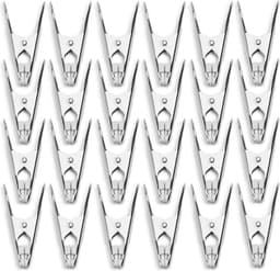 Set van 24 roestvrijstalen wasknijpers - Sterke grip en weerbestendig - Multifunctionele clips voor binnen en buiten — thumbnail 2