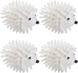 Gigicial Herbruikbare egelvormige droogballen - Milieuvriendelijke PVC wasballen - Verkort de droogtijd, vervang wasverzachter - 4-pack - Universeel + Wit — thumbnail 1