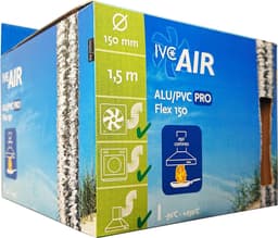 IVC Air flexibele aluminium luchtslang | tot 250°C | Ø 150 mm | lengte 1.5 mtr — thumbnail 1