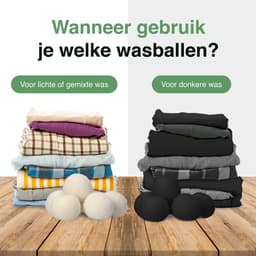 Drogerballen Voor Wasdrogers - 6 Stuks - Gemaakt van 100% Nieuw-Zeelandse Schapen Wol - Wasdrogerballen - Droogballen - Droger Ballen - Dryer Balls - Wit — thumbnail 5