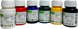 Südor Textielverfset 6x25 ml (150 ml) , 6 hoofdkleuren, textielverf — thumbnail 1