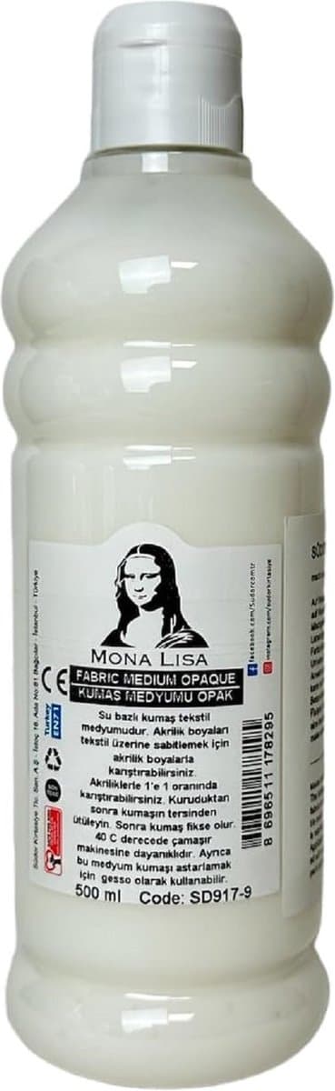 SÜDOR Textielmedium 500 ml. maakt van acrylverf textielverf, verbetert de hechting van acrylverf op stoffen. Wasmachinebestendig, wasbestendig. Textielverf medium, stofverf medium — afbeelding 1
