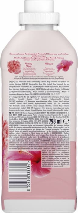 Lenor Wasverzachter Pioenroos en Hibiscus 38 Wasbeurten 798 ml — thumbnail 2