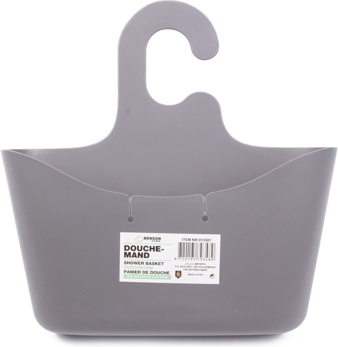Benson Douchemand - Polypropyleen - Waterafvoer - 28,1 x 10 x 28,6 cm - Grijs — afbeelding 1