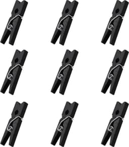 FSW-Products - Kleine Houten Mini Knijpers - 50 Stuks - Kaart Was Knijpertjes - Zwart - Foto Knijpers - Polaroid - Geboorte Wasknijpers - Kaartknijper — thumbnail 4