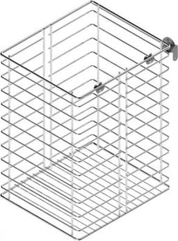 Eleganca Uitneembare Wasmand - 316 x 420 x 270 mm - kantelbare wasmand - compacte wassorteerder - inbouw wasbox - staal — thumbnail 4