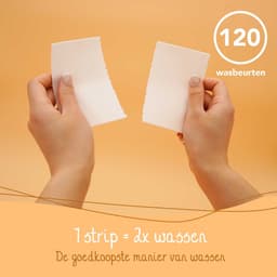 Cosmeau G5 Wasstrips 120 Wasbeurten - Lavendel - 5-Enzymen - Wasmiddel - Wasvellen - Wasdoekjes - Wasmiddeldoekjes - Detergent Sheets - Bamboozy - Laundry Strips — thumbnail 3