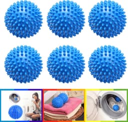 Droger Ballen PVC – Herbruikbare Wasdroger Bollen – Snellere Droogtijd – - Wasbollen - 6 stuks — thumbnail 5
