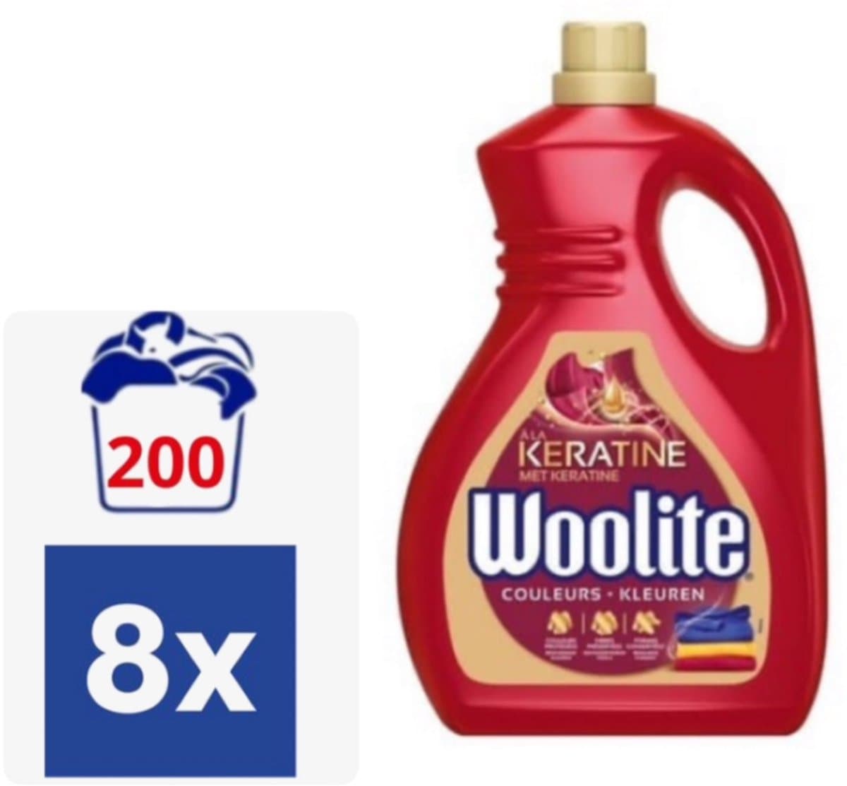 Woolite Vloeibaar Wasmiddel – 8x Kleur 1500 ml. — afbeelding 1