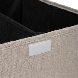 5Five Eureka sorteer wasmand - 74 liter - beige - 37 x 37 x 60 cm - MDF/Polyester stof - met afsluitklep — thumbnail 2