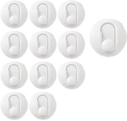 12 stuks - Dekbedclips - Klemmen - Knijpers - dekbedovertrek clips - Dekbedknijpers - dekbedclip - wit - kunststof - 4.5*2 cm - voor lakens, gordijnen, sokken, handdoeken enz - met 2 opbergkoffers — thumbnail 1